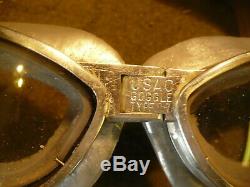 Ww2 Us Army Air Force A-8 Volant Casque & Type B-7 Lunettes