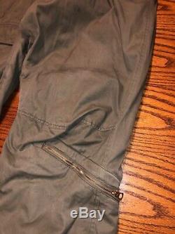 Ww2 Us Army Air Force A-9 Pantalon De Vol / Pantalons Taille 38 Mfg Stagg Coat Co Inc