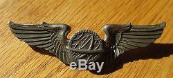 Ww2 Us Army Air Force Broche Aile Arrière Navigator Sterling 3 Pouces Usaaf