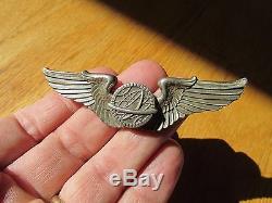 Ww2 Us Army Air Force Broche Aile Arrière Navigator Sterling 3 Pouces Usaaf