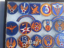 Ww2 Us Army Air Force Collection Patch 35 Patches Cbi Siège De La 8th Air Force