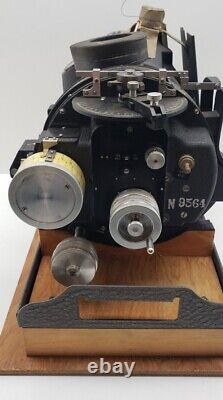 Ww2 Us Army Air Force Corp Usf Norden Bombsight Bomber Scope M9 Marine Avec Crate