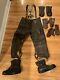 Ww2 Us Army Air Force En Cuir Pantalon Pilote En Grande Bottes Gants B-17 Gunner