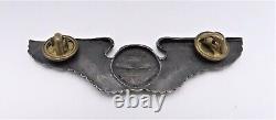 Ww2 Us Army Air Force Navigator Wings Insigne Sterling Silver Original