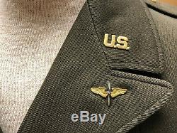 Ww2 Us Army Air Force Officiers Robe Veste 9 Air Force