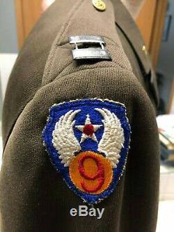 Ww2 Us Army Air Force Officiers Robe Veste 9 Air Force