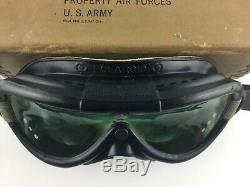 Ww2 Us Army Air Force Polaroid Vol Lunettes B-8 Boîte Avec Lentilles Et Livret