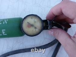 Ww2 Us Army Air Force Type H-2 Bailout Breathing Oxygen Bouteille Aucun Cas