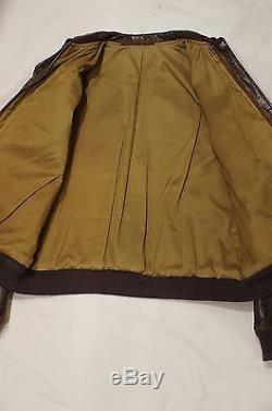 Ww2 Us Army Air Force Usaaf 42nd Bomb Group Crusaders Leather A-2 Flight Jacket