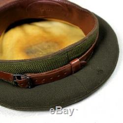 Ww2 Us Army Air Force Usaaf Officier Officier Robe Casquette Visière Chapeau Od Laine Gabardine