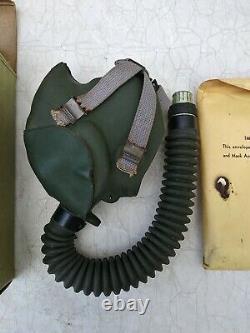 Ww2 Us Army Air Forces Acushnet A-10a Oxygen Masque Taille Moyenne Date 5/44