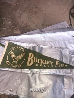 Ww2 Us Army Air Forces Pennant Buckley Field, Colorado Bbr26