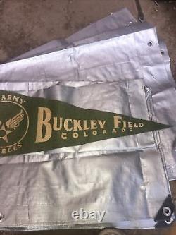 Ww2 Us Army Air Forces Pennant Buckley Field, Colorado Bbr26