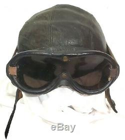 Ww2 Us Army Military Air Force B-8 Vol Volant Lunettes Polaroid Avec Un Casque