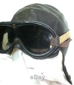 Ww2 Us Army Military Air Force B-8 Vol Volant Lunettes Polaroid Avec Un Casque