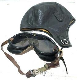 Ww2 Us Army Military Air Force B-8 Vol Volant Lunettes Polaroid Avec Un Casque