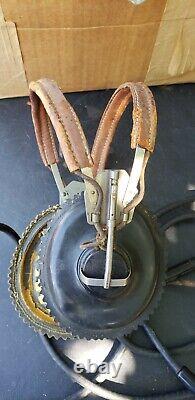 Ww2 Us Army Military Airforce Anb-h-1 Casques-pilotes Radio Avec Récepteurs