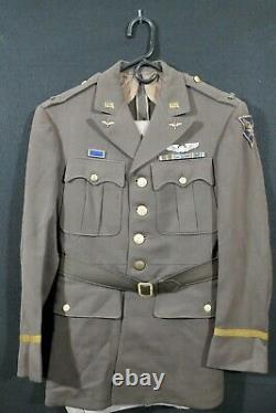 Ww2 Usaaf 12th Army Air Forces Pilot Uniforme & Pants Rose Patch Bullion Nommé