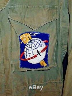 Ww2 Usaaf Army Air Forces Airways M-1943 Système De Communications Champ Jacket 38r