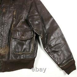 Ww2 Usaaf Army Air Forces Corps Aac Flight Jacket Type A2 A-2 Identifié Ided