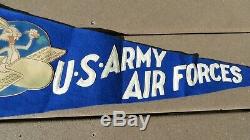 Ww2 Usaaf Us Army Air Force South Plains École Lubbock Bug Lapin Volant Pennant