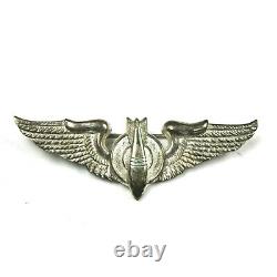 Ww2 We Army Air Forces Corps Aaf Theater British Made Bombardier Ailes Pin Retour