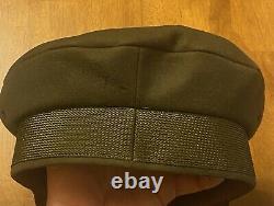 Ww2 Wwii Us Army Air Forces Usaaf Crusher Cap Visor Chapeau Taille 7 1/4