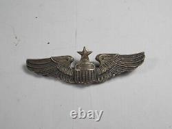 Ww2 Wwii Usaaf Us Army Air Force Sterling Silver 3 Escadres De Pilote Senior