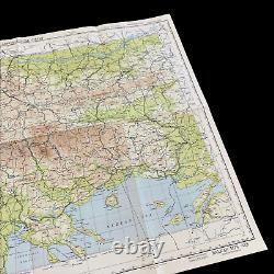 Wwii 1944 Balkan Mountains U.s. Army Air Force European Combat Air Map