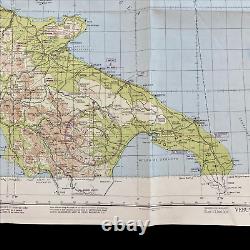 Wwii 1944 Invasion De L'italie Armée Force Aérienne Carte Européenne De Navigation De Combat