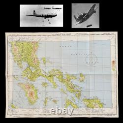Wwii 1944 Philippines Manille U. S. Army Air Force Pacific Combat Navigation Carte