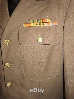 Wwii 5e Armée De L'air Pacific Theatre Army Air Corps Sergeant Uniform Jacket 38l