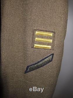 Wwii 5e Armée De L'air Pacific Theatre Army Air Corps Sergeant Uniform Jacket 38l