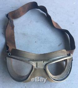 Wwii Originale Usaaf Vol Volant Lunettes De Type An-6530 Us Army Air Forces Pilote