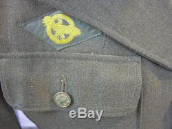 Wwii Us Army 4th Air Force Ww2 Uniform Group Tunic Jacket Shirt 2 Chapeaux