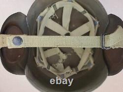 Wwii Us Army Air Corps Force M3 Casque Flak Bomber Crew Gunner Fiche D'instruction