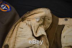 Wwii Us Army Air Force Transporteur De La Troupe Aéroportée Rare Ww2 Ike Jacket Uniform 1944