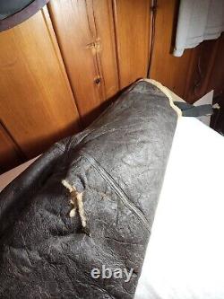 Wwii Us Army Air Forces Aero Leather Flight Pantalons Fleece Lined Large