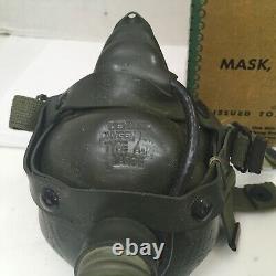 Wwii Us Army Air Forces Bulbulian Oxygen Masque Type A-14 Sz Grand Daté 3-44 USA