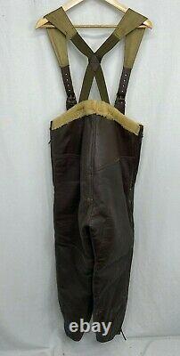 Wwii Us Army Air Forces Cuir Cold Weather Flight Suit Coveralls