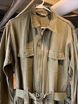 Wwii Us Army Air Forces Summer Flight Suit An-s-31a Taille 42 Moyen Très Agréable