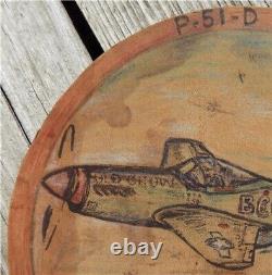 Wwii Us Military 8th Army Air Force Patch Art, Bomber P-51-d Mustang D