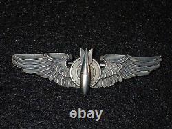 Wwii Usaaf Army Air Force Bombardier Insigne Ailes Balfour Sterling 3 Lgb Orig