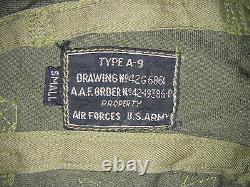 Z998 Original Ww 2 Us Army Air Forces Type A-9 Summer Cloth Hat Sm Ir15a